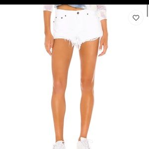 Rag & Bone white cutoff shorts in size 27